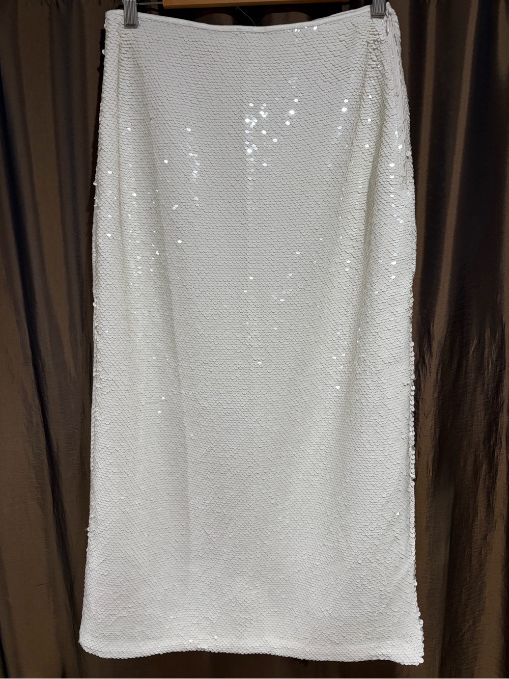 Abercrombie & Fitch White Sequin Maxi Skirt - Elegant Women's Skirt/ size small